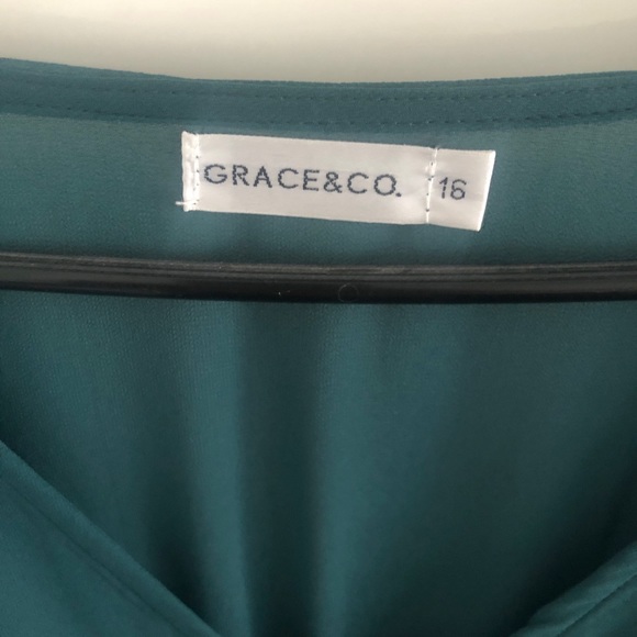 🔥 price drop - Dark Teal/Green dress, New without tags size 16 - Picture 8 of 10